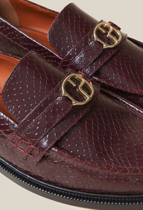 Snake Effect CP Buckle Loafers