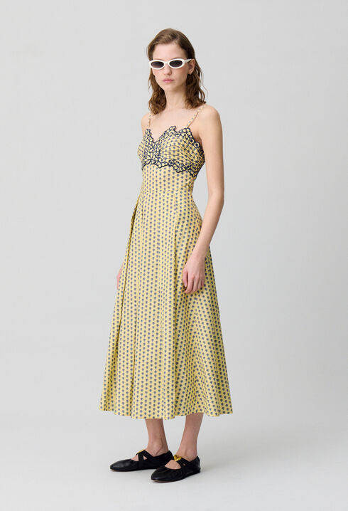 V-neck maxi dress