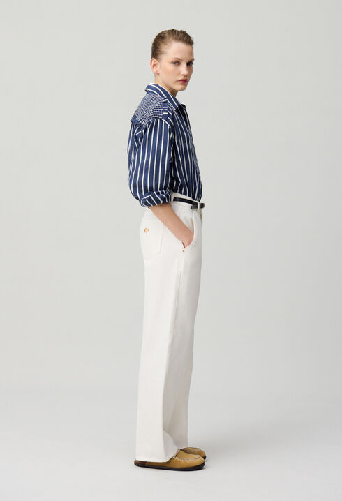 Striped fluid shirt