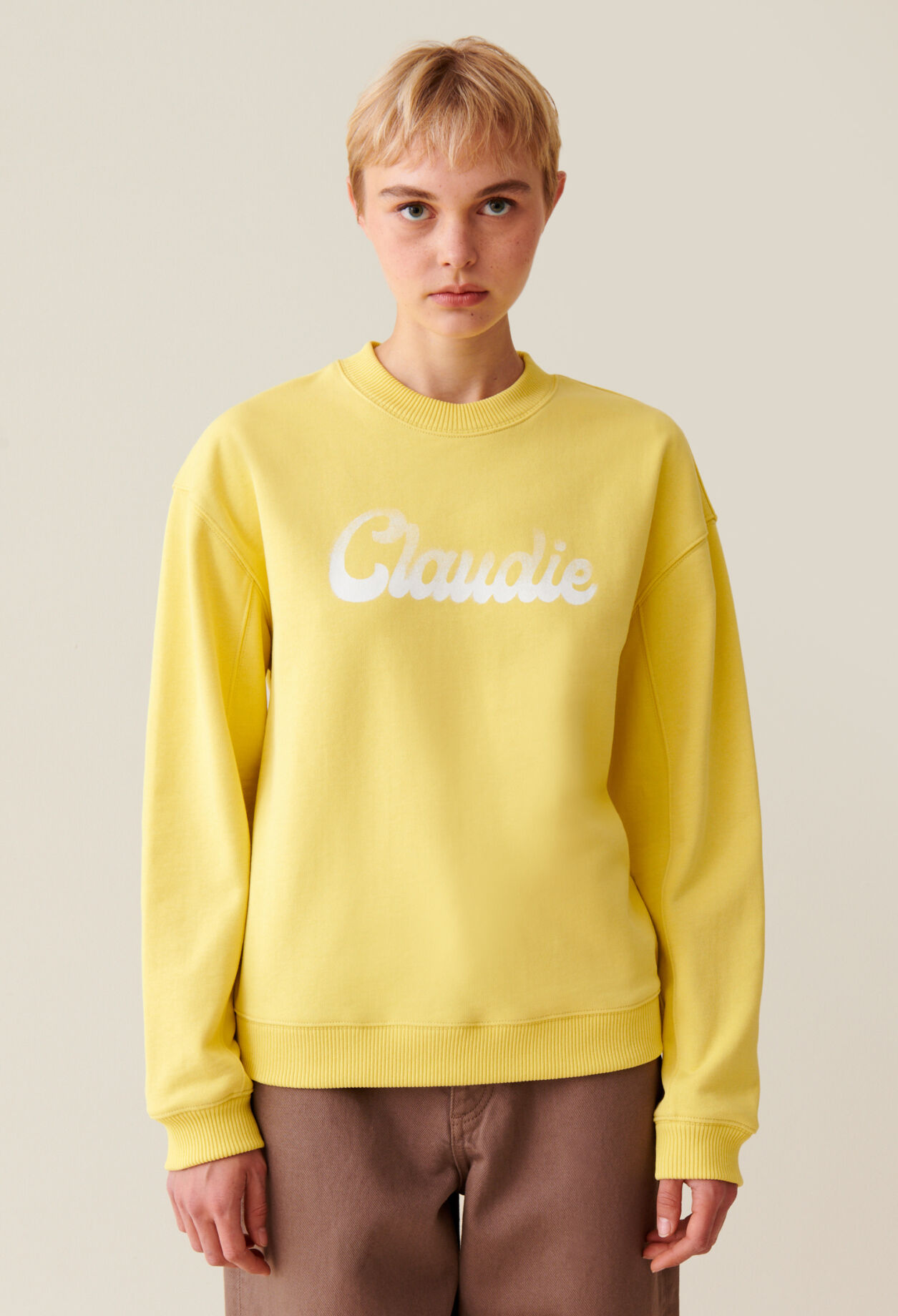 Oversized Claudie Print Sweatshirt