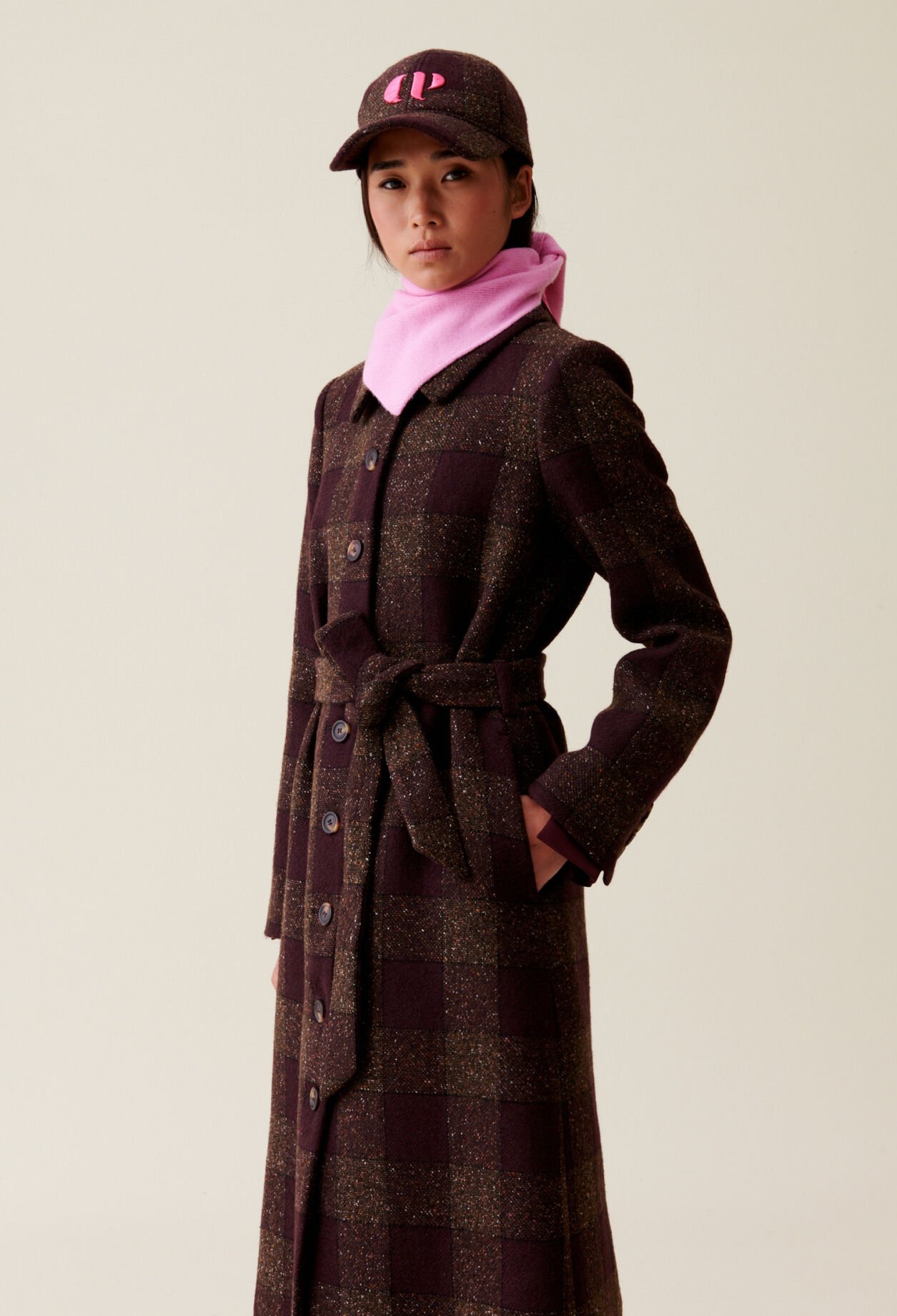 Wool blend coat