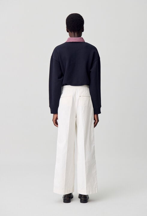 Sailor-Style Corduroy Trousers