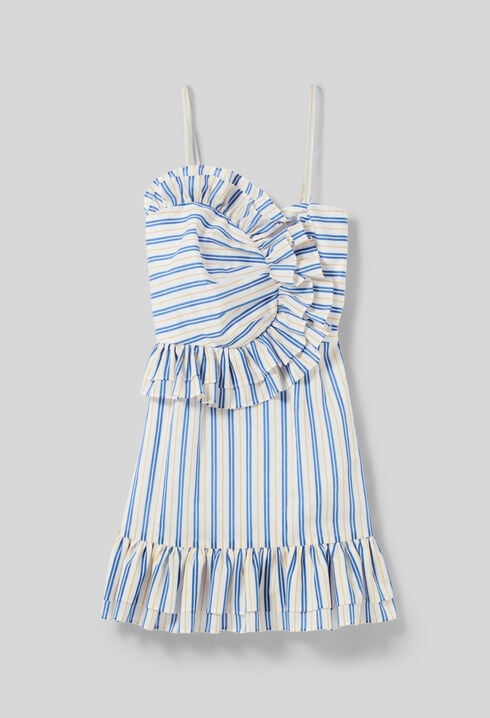 Frilled Short Dress