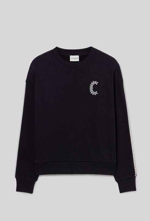 Casual organic cotton C sweatshirt