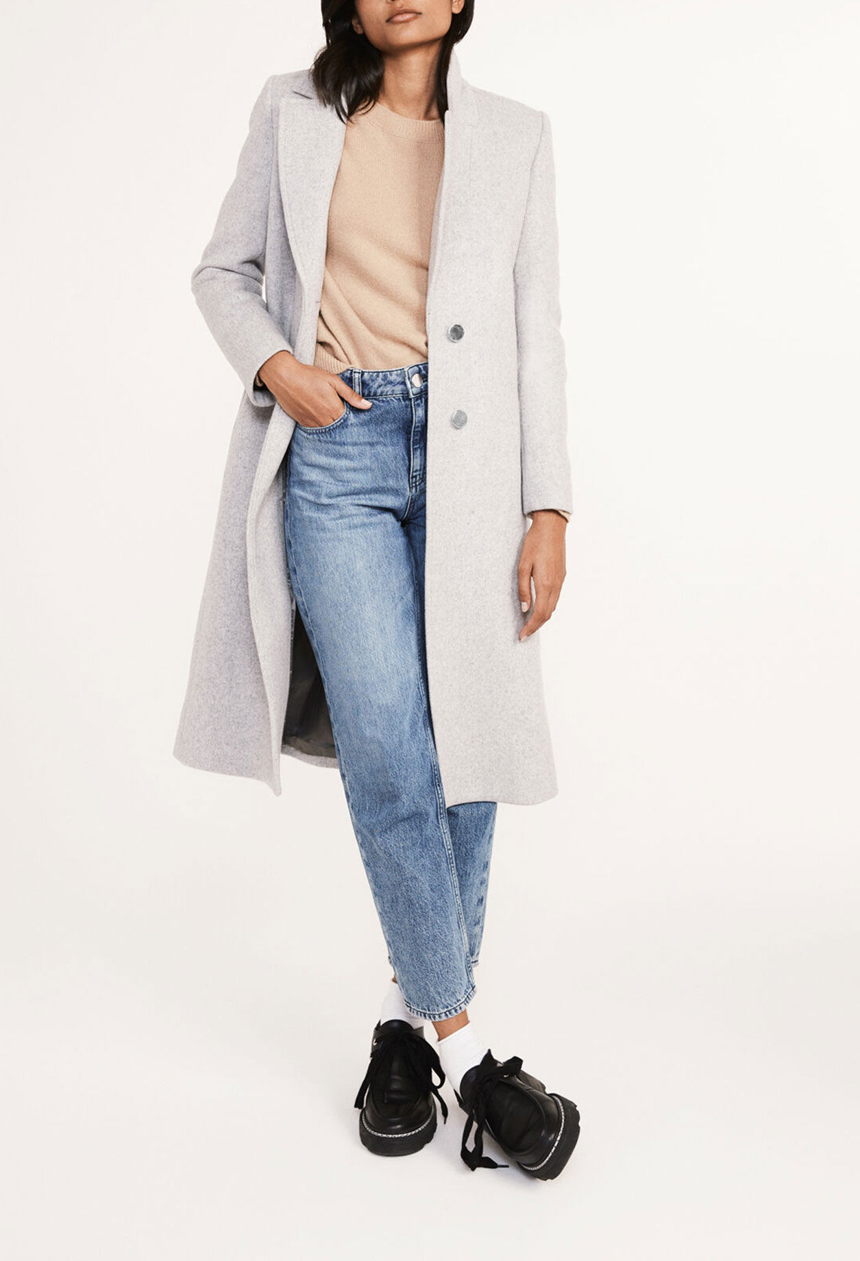 Mid-length coat