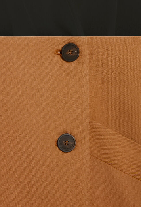 Two-tone short blazer dress
