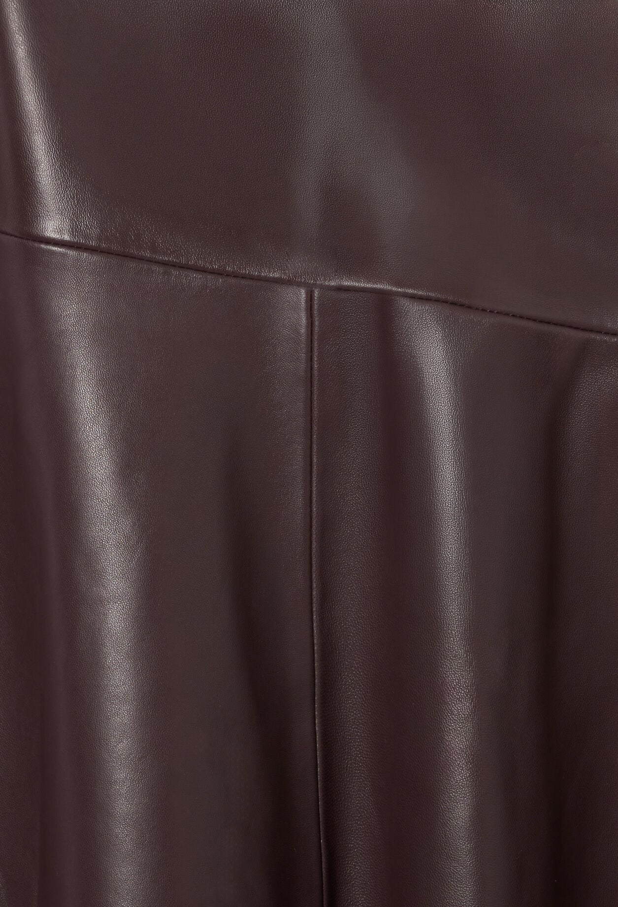 Mid-length leather skirt
