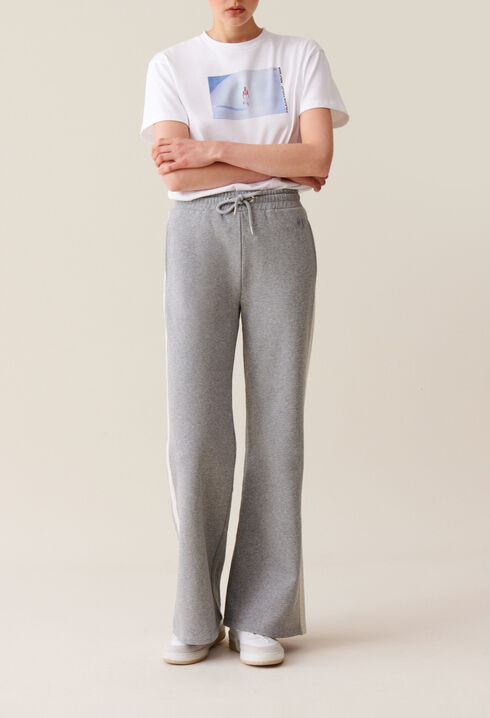Contrasting grey comfort trousers