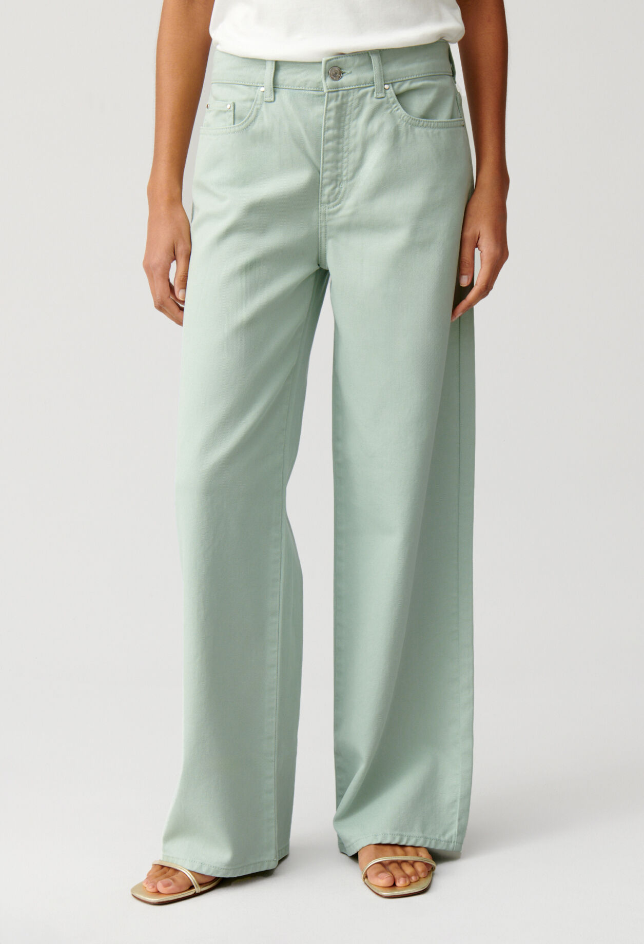 Almond baggy straight Michel jeans