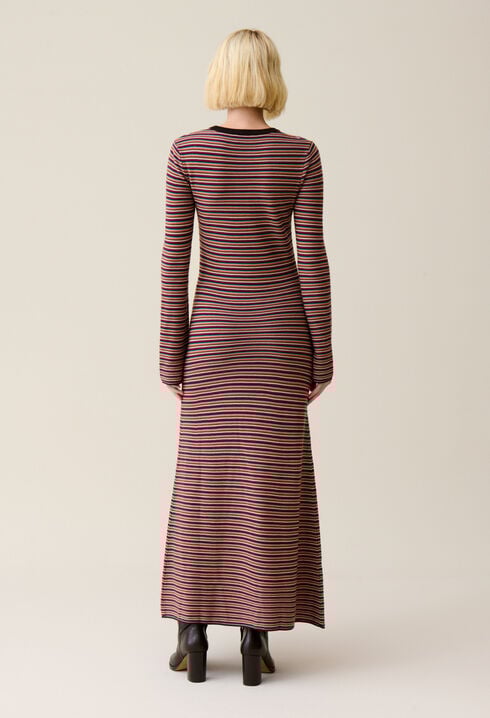 Long tube dress wool knit