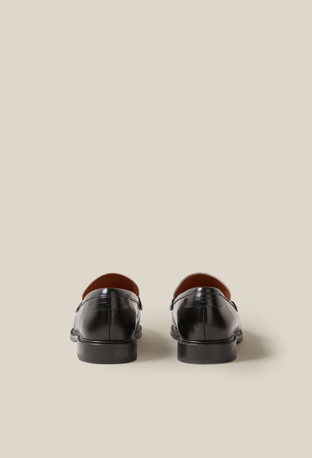 Two-tone leather loafers