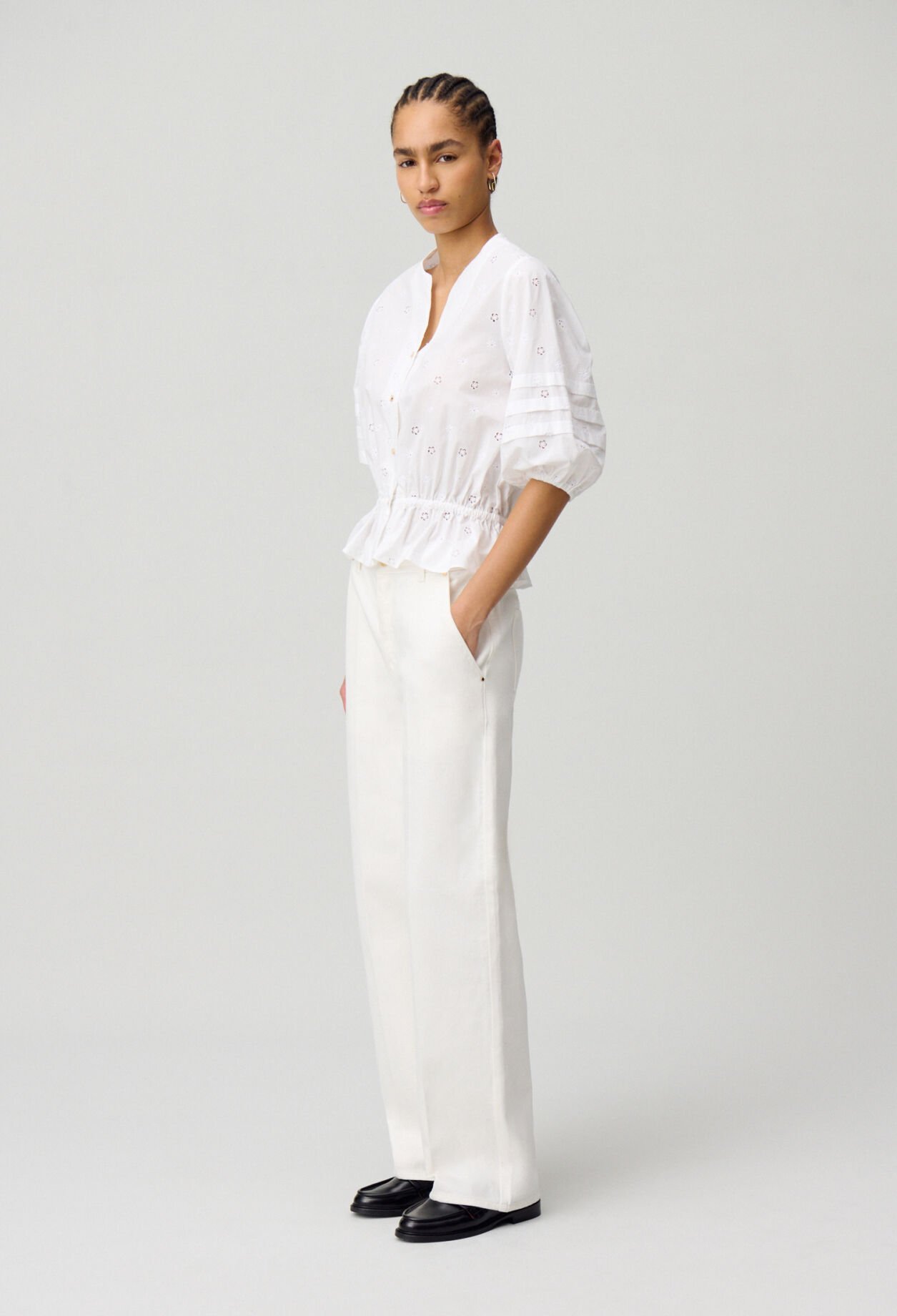 Embroidered Stretch Shirt