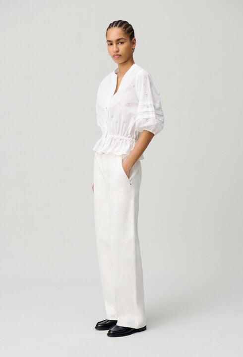 Embroidered Stretch Shirt