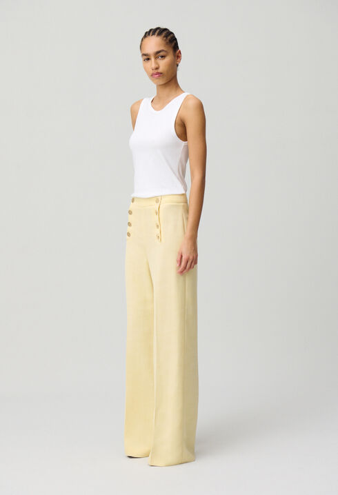 Straight-Leg Sailor Trousers