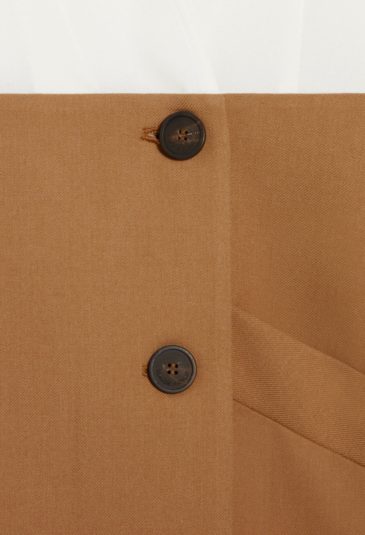 Two-tone short blazer dress