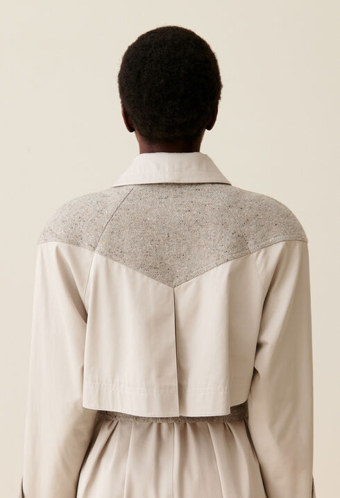 Dual-material Long Trench