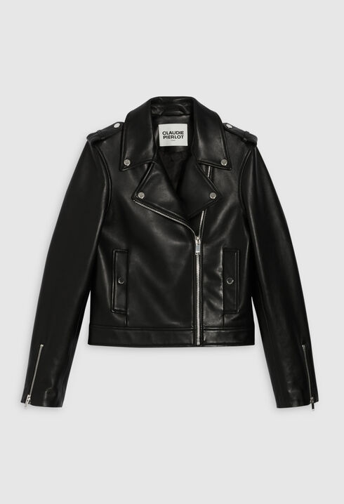 Black leather jacket