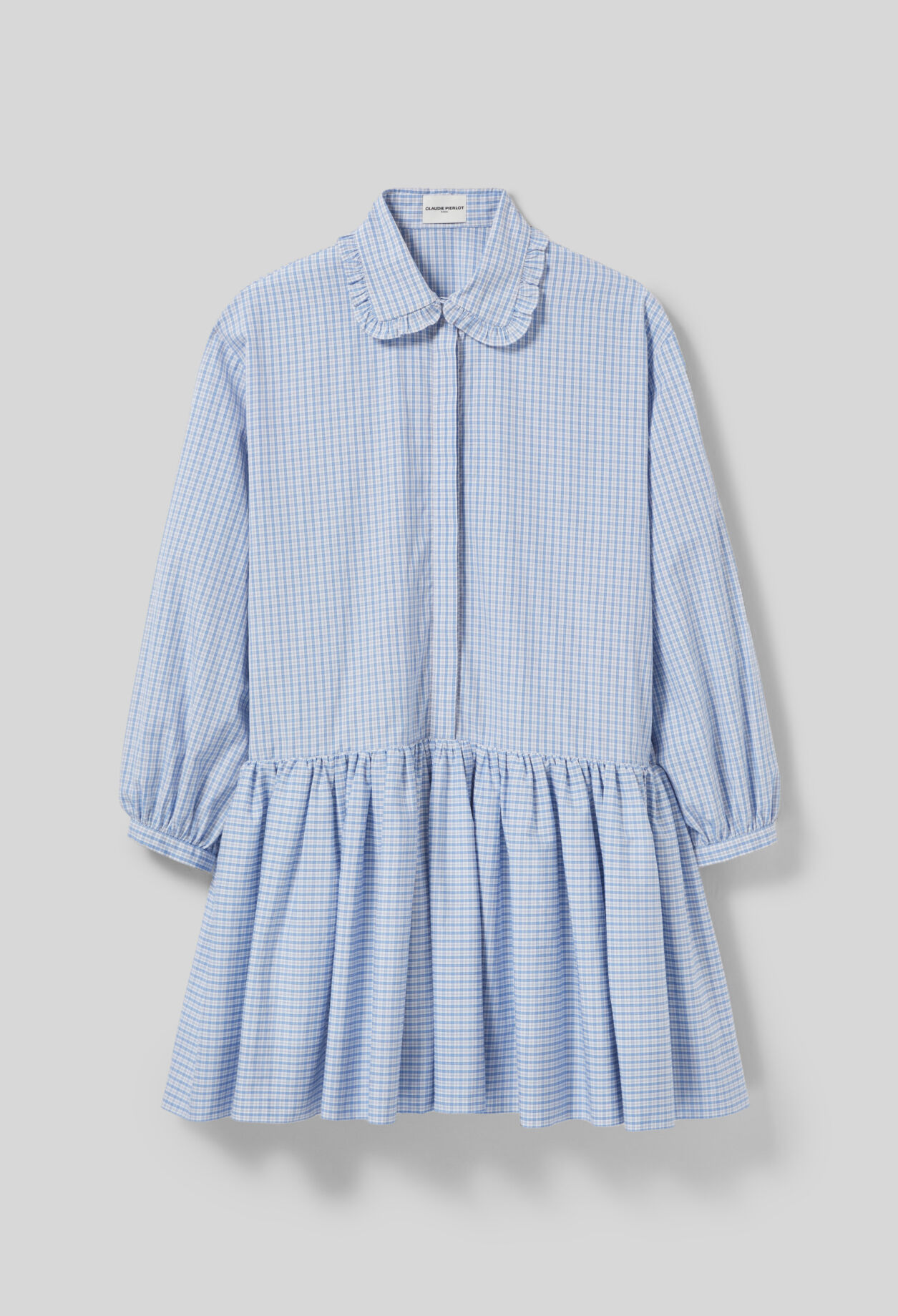 Checked babydoll dress