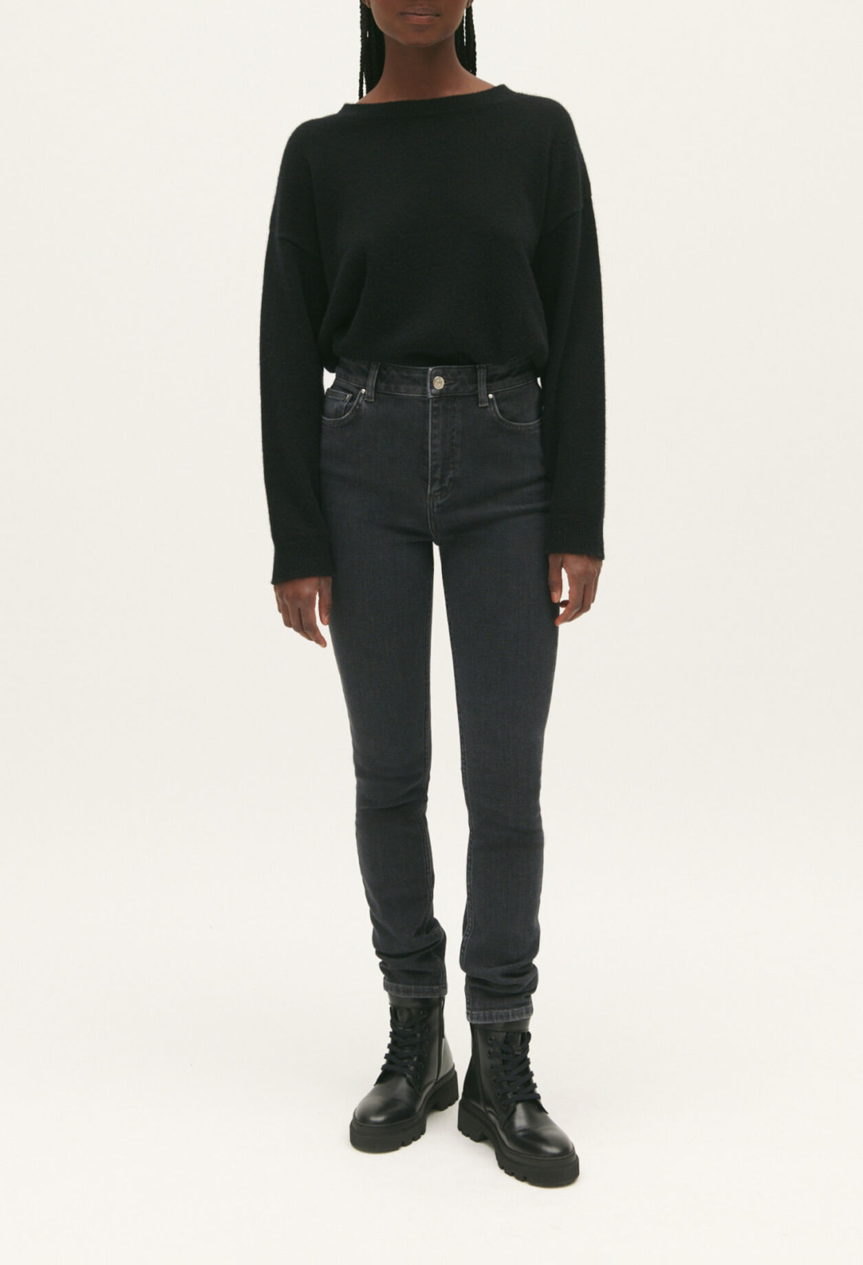 Charcoal grey skinny jeans