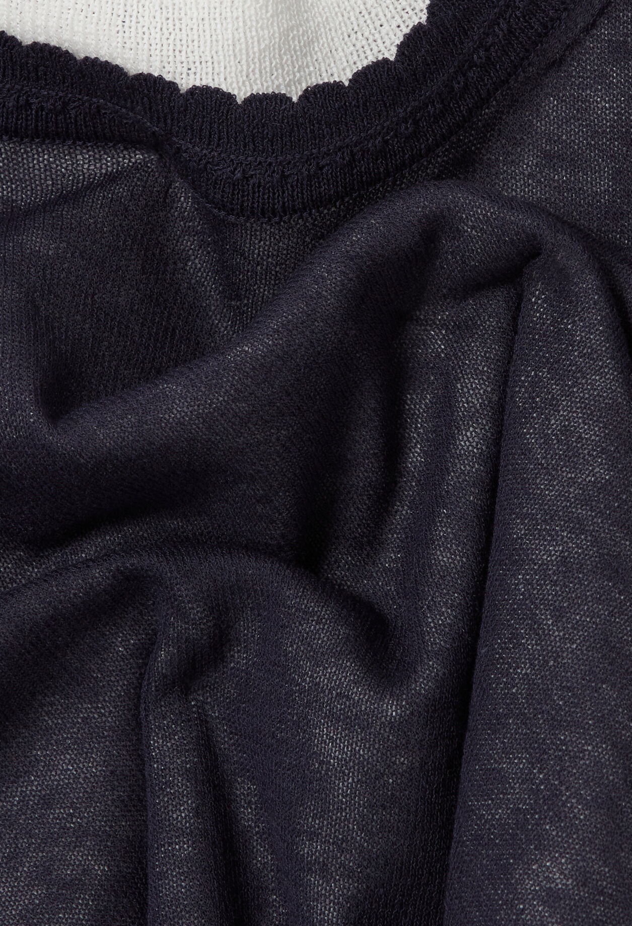 Contrast knit jumper