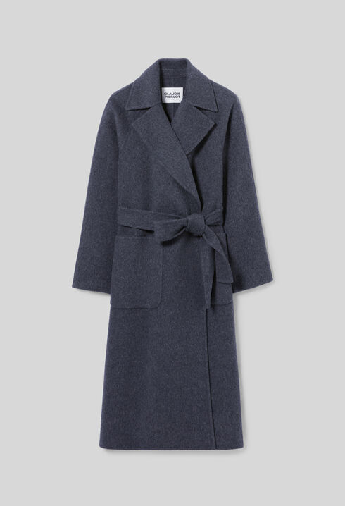Belted Long Wool Coat