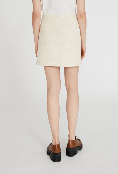 Jupe courte tweed