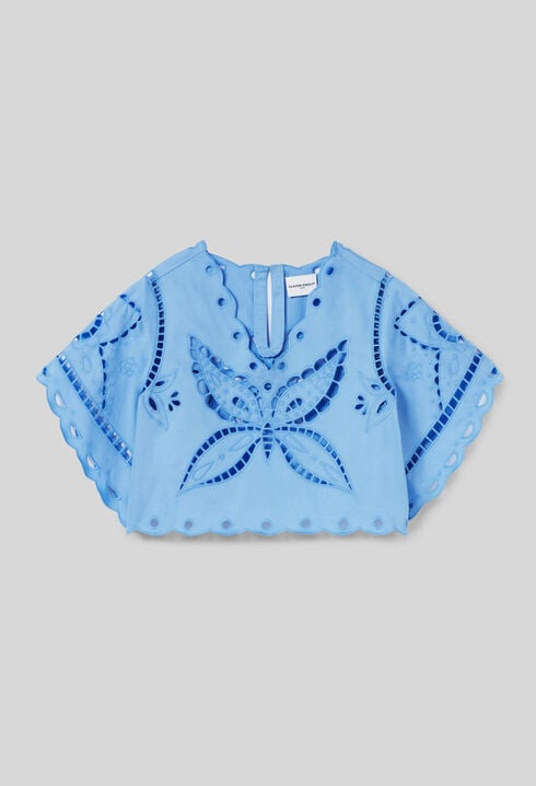 Butterfly Embroidered Top