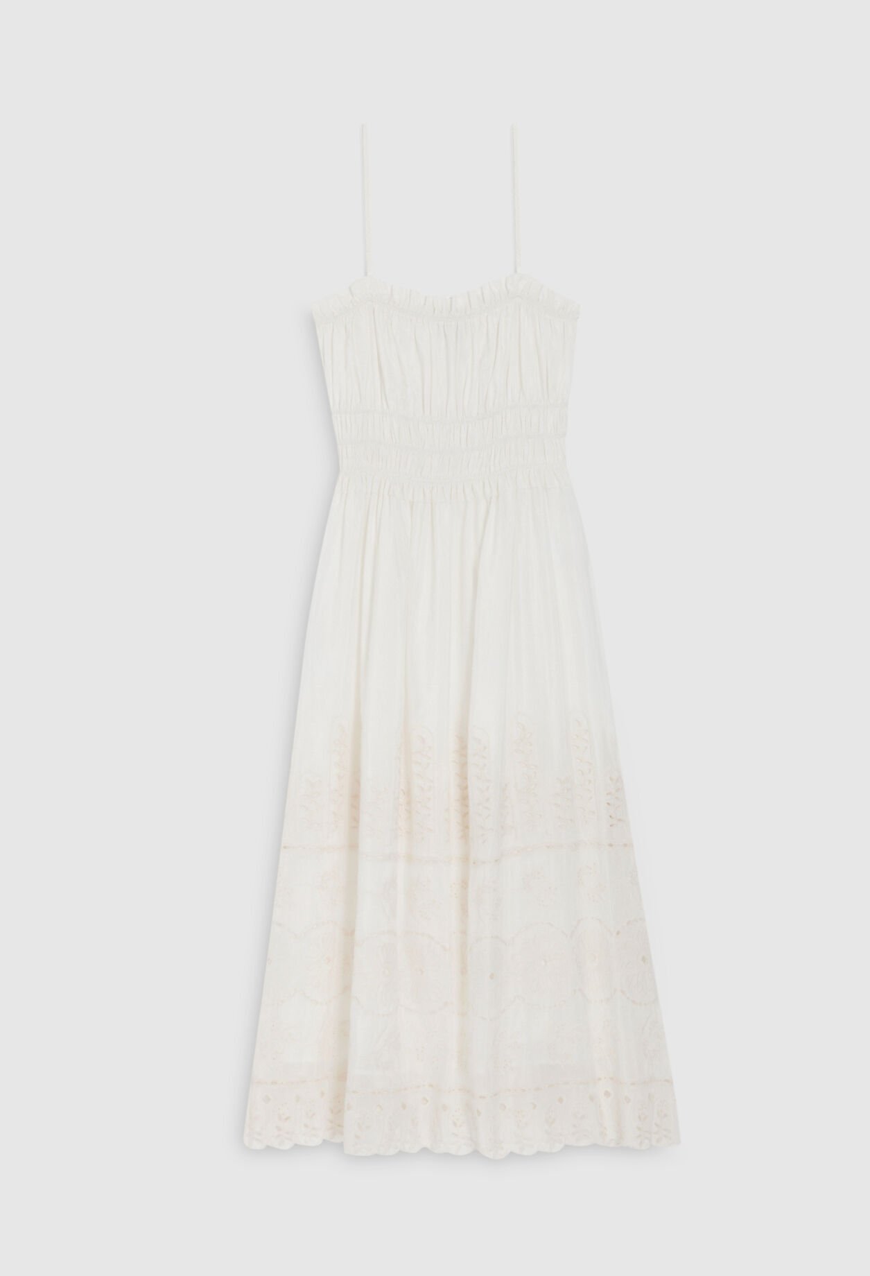 Off-white midi dress