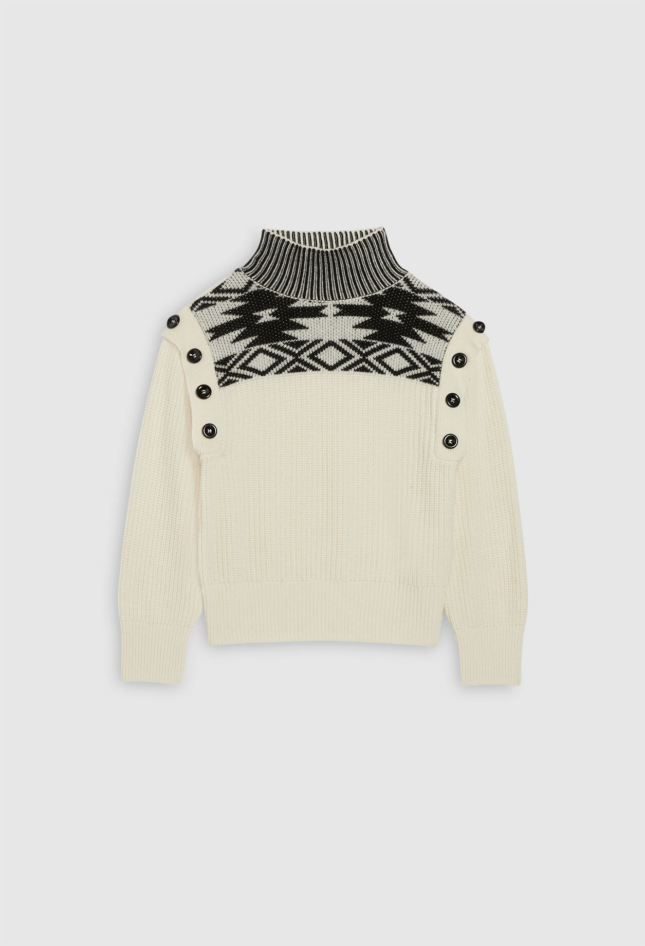 Wool blend baggy pullover