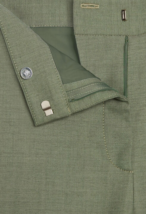 Khaki suit trousers