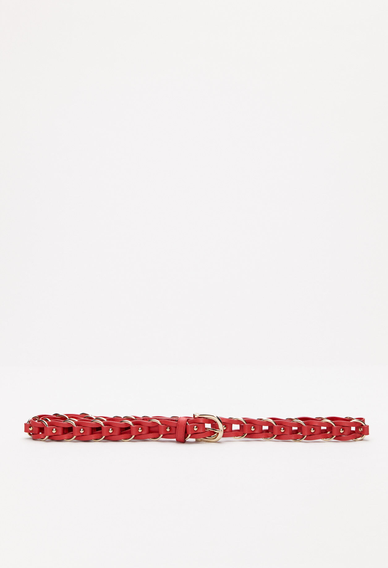 Leather link belt