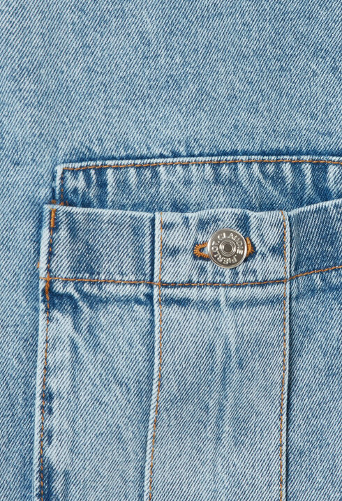 Contrast stitch denim jacket