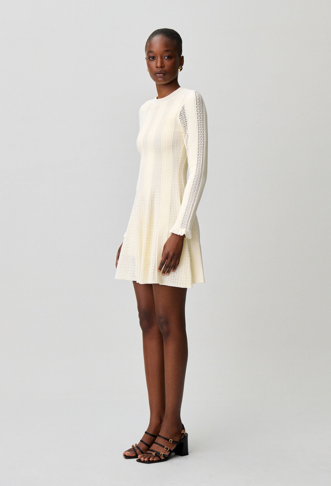 Short knitted skater dress