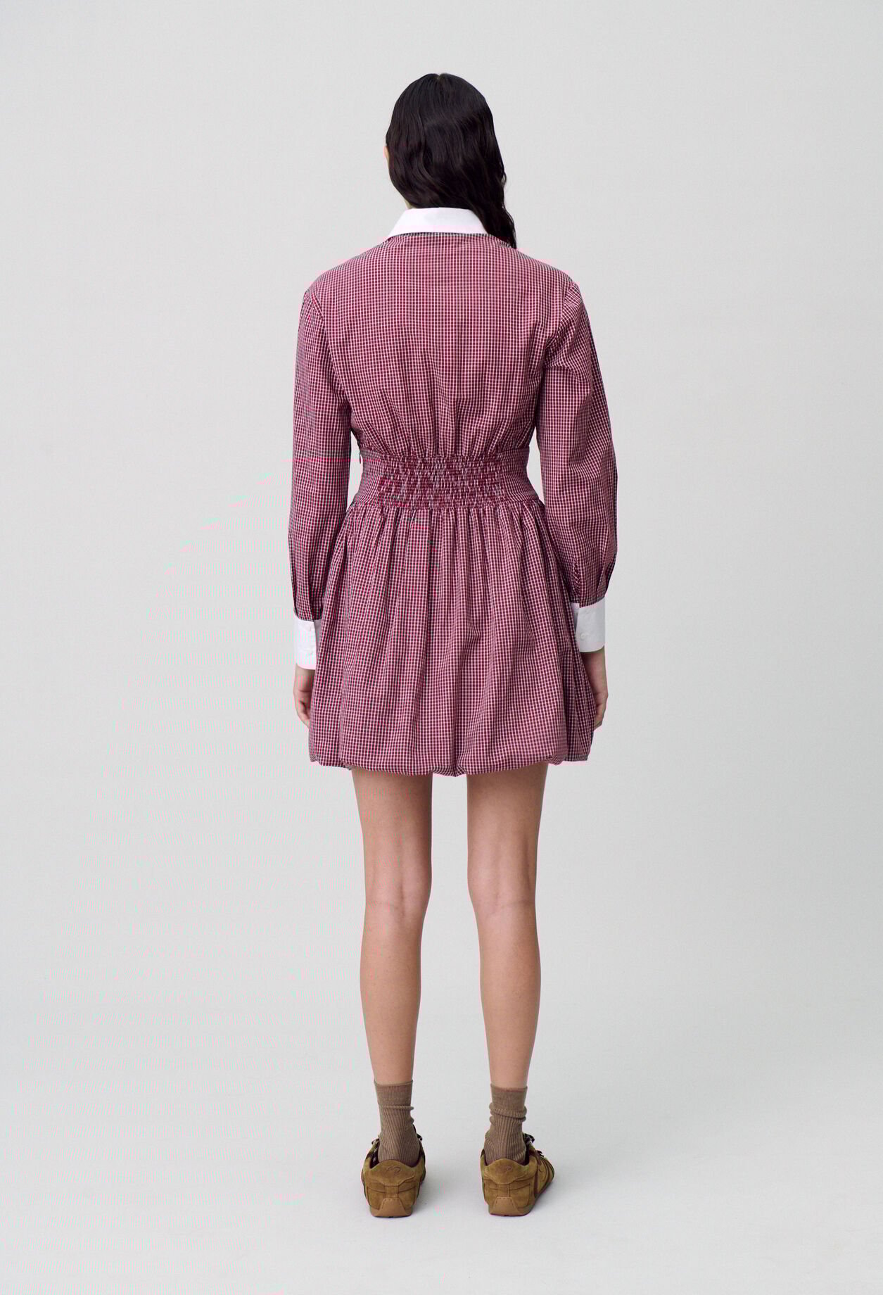 Short checked dress