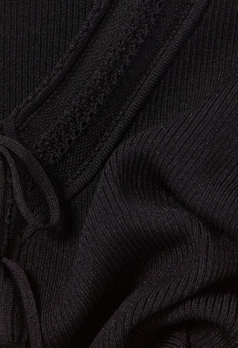 Fine knit top with bows