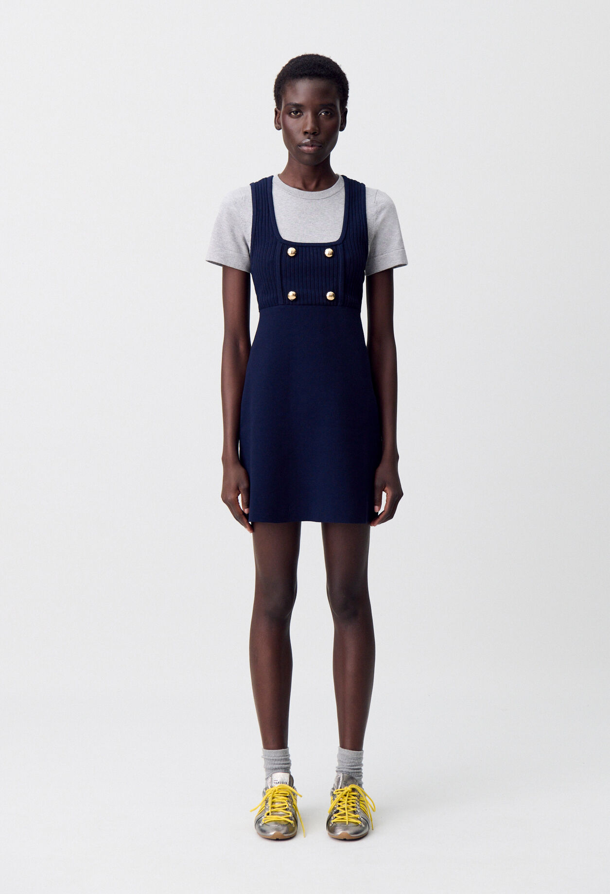 Short Knit T-Shirt Dress