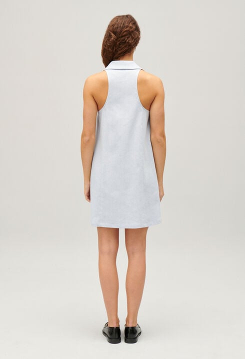 Short button-up babydoll dress