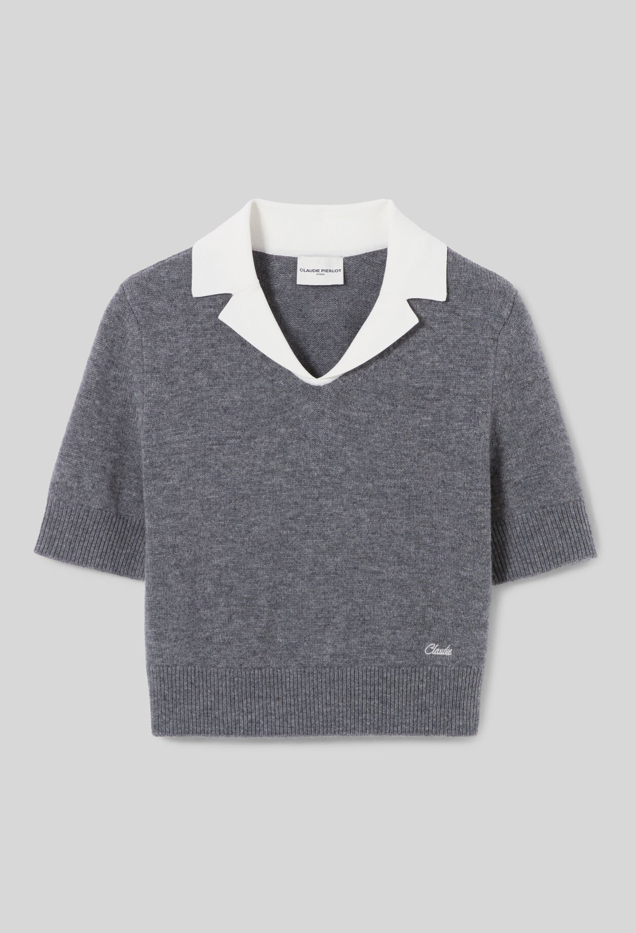 Fitted fine-knit jumper