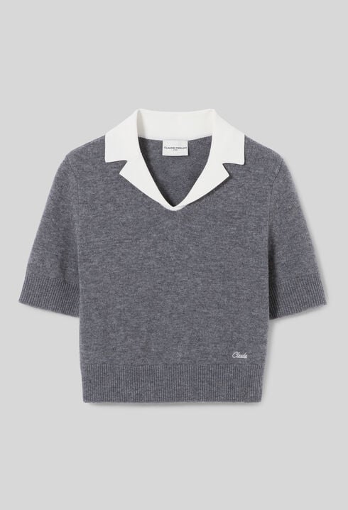 Fitted fine-knit jumper