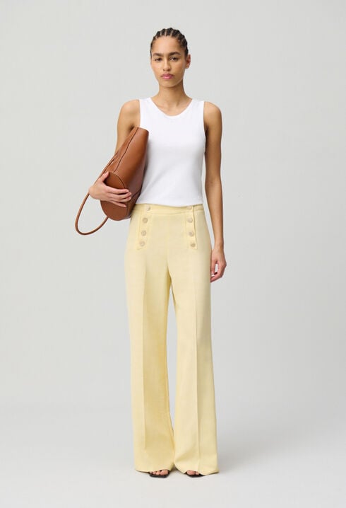 Straight-Leg Sailor Trousers