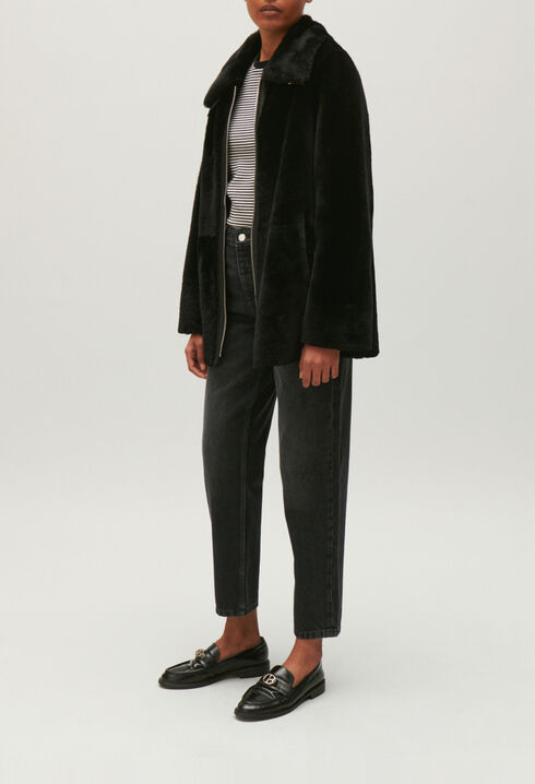 Zipped coat