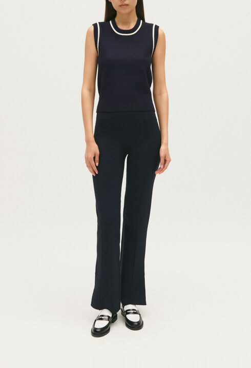 Striped knitted jumper