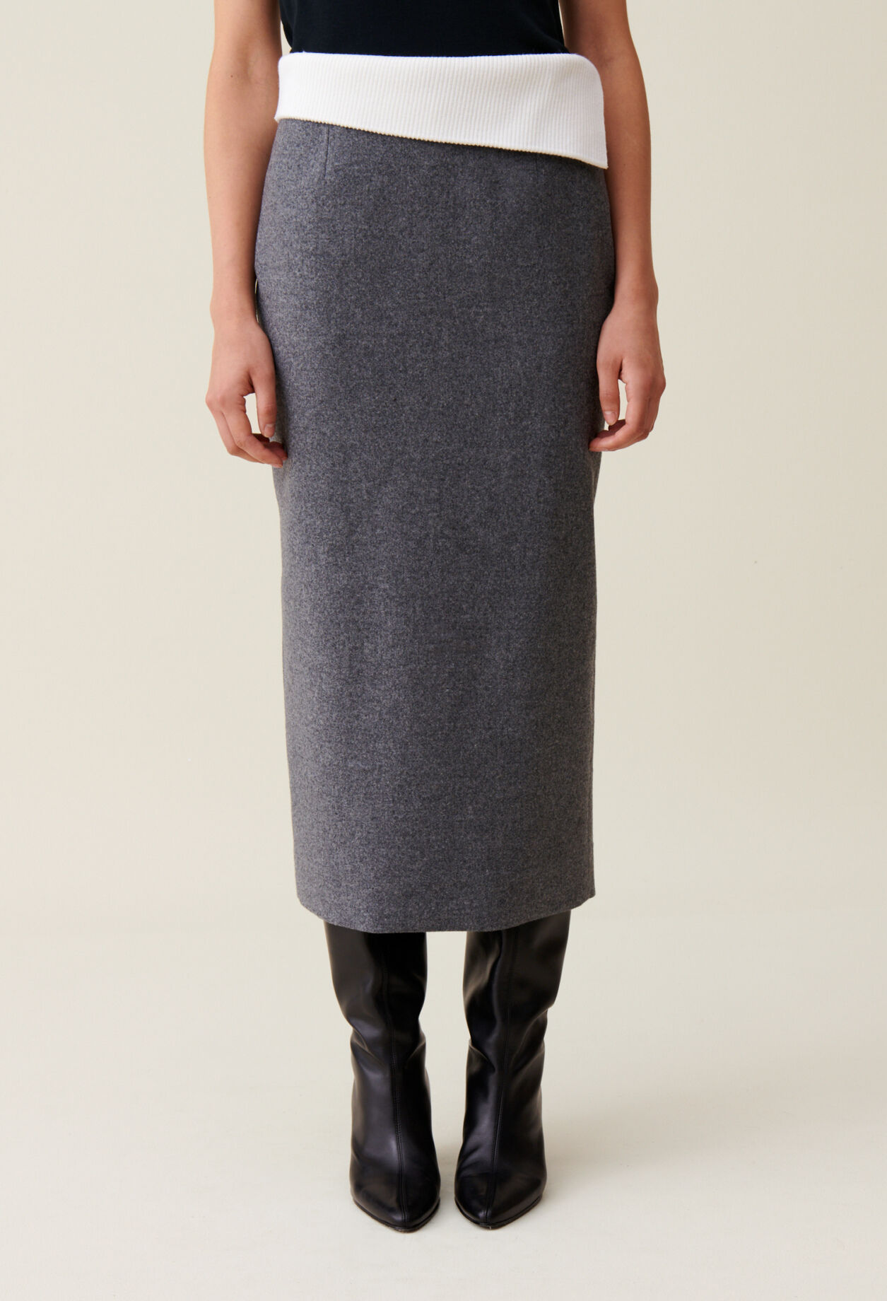 Grey pencil skirt for women Claudie Pierlot