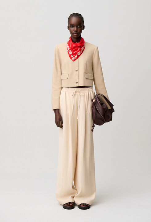 Straight tailored trousers