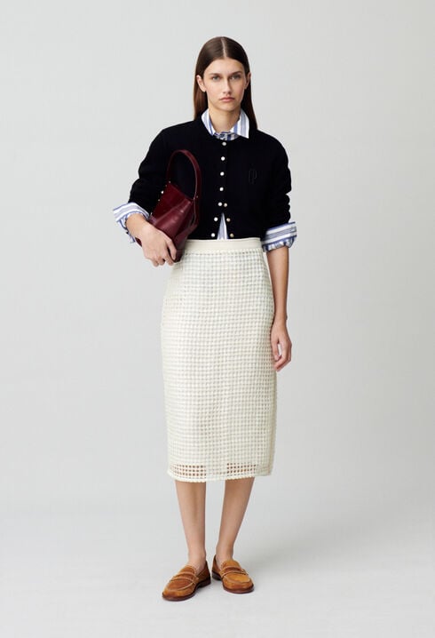 Crochet midi skirt
