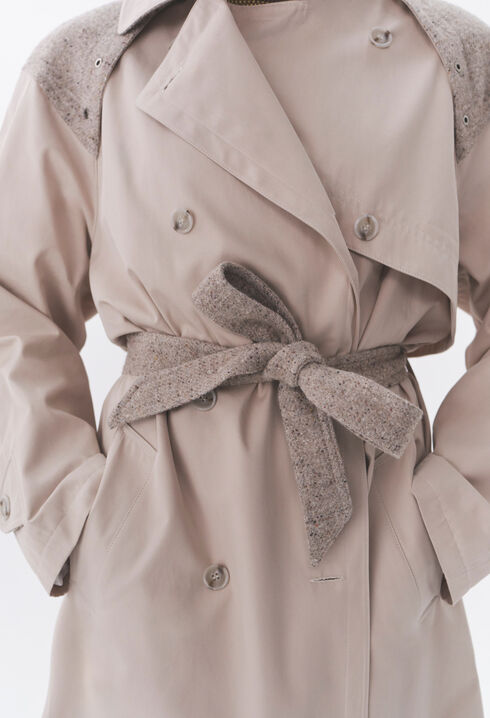 Dual-material Long Trench