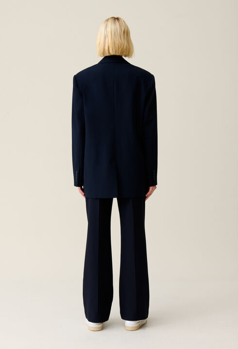 Navy oversized suit jacket