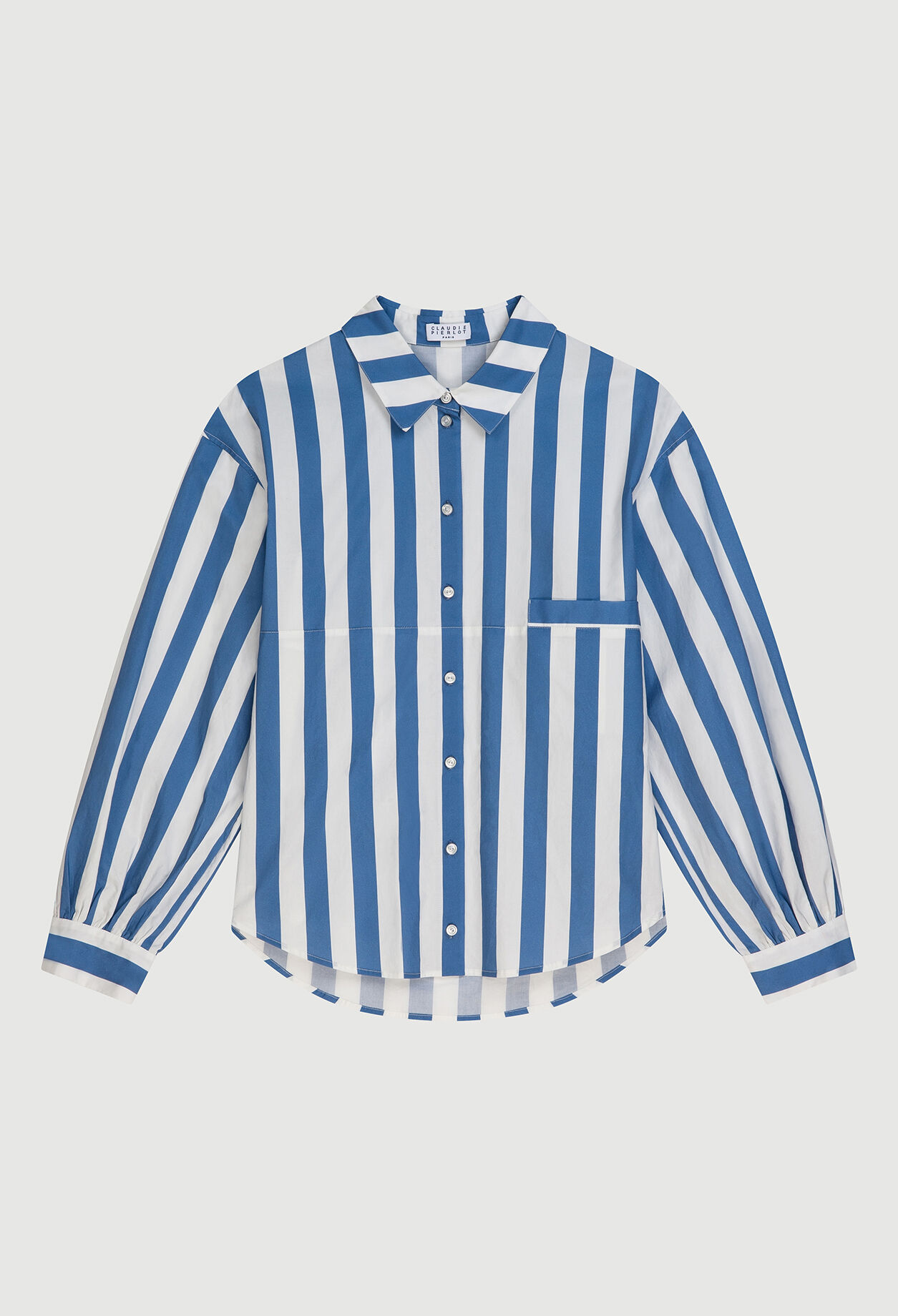 Striped loose-fit shirt