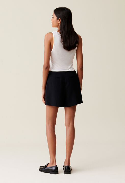 Wrap-style Skort with Buttons