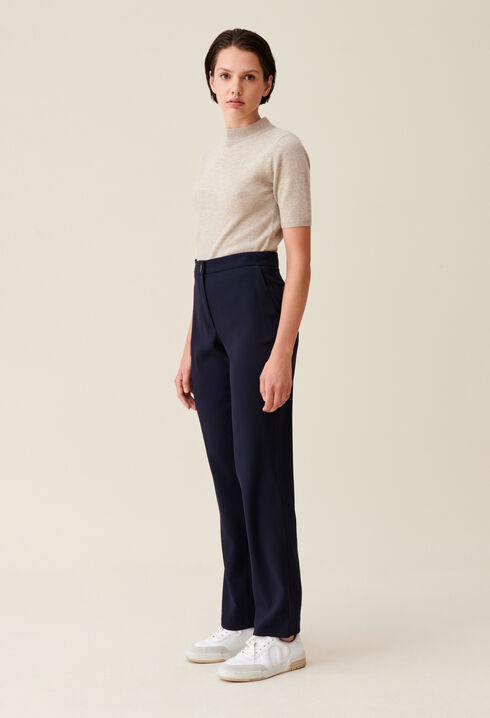 Navy blue suit trousers 